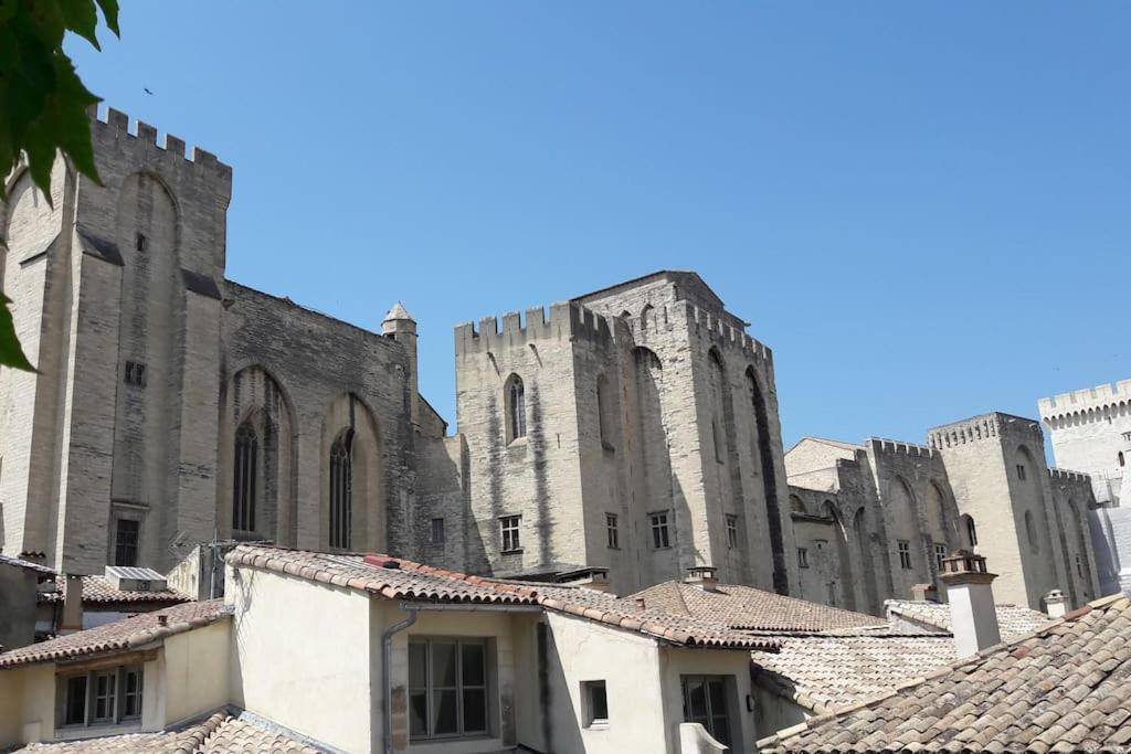 Renove, Vue Sur Palais Des Papes, Terrasse Et Wifi Troisieme Etage Appartement Avignon Buitenkant foto
