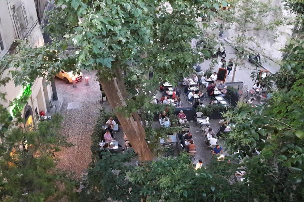 Renove, Vue Sur Palais Des Papes, Terrasse Et Wifi Troisieme Etage Appartement Avignon Buitenkant foto